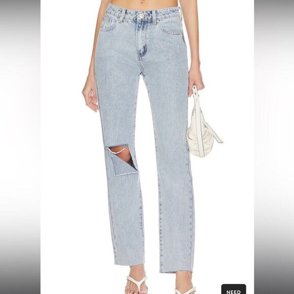 Superdown Dylan Distressed Light Blue Denim Jeans - Trendy & Chic! - Picture 2 of 12